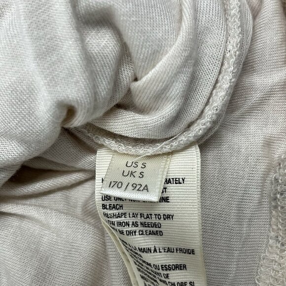 Free People Lilia Ruched Cropped Top Size S Ivory Floral Boho Coachella Party - Picture 8 of 14